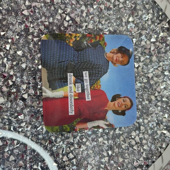 Anne taintor tray mini plate serve dish funny humour vintage retro pin up girl - Picture 8 of 10